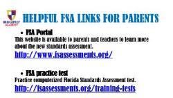 Assitant/Informative FSA Links for Parents and Students